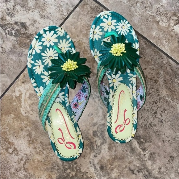 Poetic Licence London Sandals Floral Embellished - Picture 1 of 3